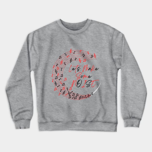 Music, Sound Crewneck Sweatshirt by Tumair